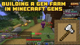 Building a Gen Farm in Minecraft Gens JartexNetwork [upl. by Gaal]