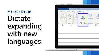 Microsoft Dictate expanding with new languages [upl. by Ayyidas669]