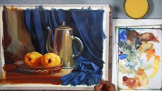 Realistic Still Life in Acrylic  step by step Painting [upl. by Ceciley]