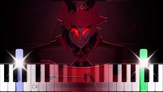 Alastors Breakdown Song  Hazbin Hotel  Piano Tutorial [upl. by Myrtice]