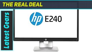 HP EliteDisplay E240 238 Monitor Review  Full HD IPS and Versatile Connectivity [upl. by Hgiellek756]