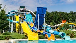 AMAZING Indoor amp Outdoor Water Park in Sárvár Hungary All Slides [upl. by Veno]