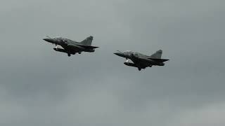 RAF COSFORD AIR SHOW 2024 LOUD Dassault Mirage 2000s SHOW [upl. by Pansie824]