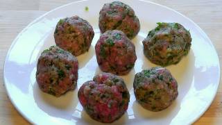 Meatballs lamb mince chilli amp peppers How to make recipe [upl. by Eiduj]