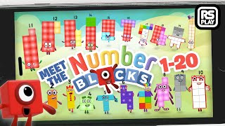 Meet Numberblocks 1 to 10  11 12 13 14 15 16 17 18 19 20 amp Count NumberBlobs [upl. by Eenalem]