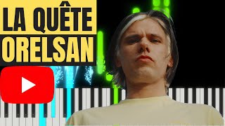 ORELSAN  LA QUETE Karaoké Piano Tuto Parole Instru [upl. by Maximilian]