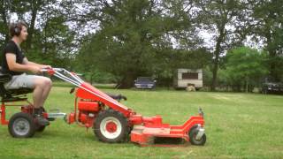 gravely 5240 with mower 40quot homemade and sulky homemade [upl. by Anaitsirhc]