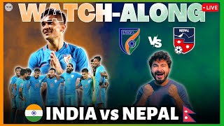 India v Nepal  Live Reaction amp WatchAlong  SAFF Championship 2023 [upl. by Pattani]