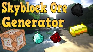 Skyblock Ore Generator Tutorial Command Blocks [upl. by Aserehc]