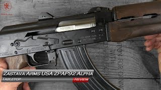 Zastava Arms USA ZPAP92 Alpha AK Pistol Tabletop Review and Field Strip [upl. by Aklog602]