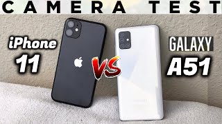 Samsung Galaxy A51 vs iPhone 11 Camera Comparison [upl. by Mureil]