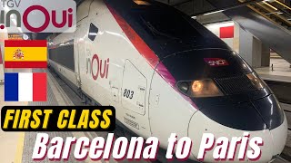 Barcelona to Paris  International First Class  TGV inOui [upl. by Fredrick241]