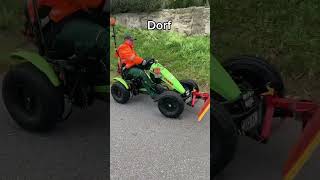 Stadt vs Dorf Thema Steillage 🔥🔥🔥dorf dorfkind funny gokart fun [upl. by Sawyor]