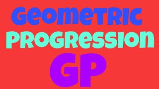 Geometric Progression  GP  Maths  Reasoning [upl. by Ardnazxela]