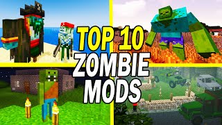 Top 10 Minecraft Zombie Apocalypse Mods [upl. by Airdnas]