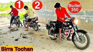 Tochan Bullet 350 vs Hero SplendorHero Splendor bike tochan by Nishu deshwal [upl. by Latin275]