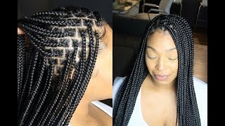 10 quick and easy box braid hairstyles  how to style box braids [upl. by Kinzer454]