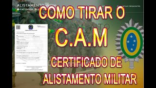 ALISTAMENTO MILITAR COMO TIRAR O Certificado de Alistamento Militar alistamento militar exército [upl. by Nytsirc]