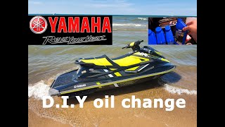 Yamaha Waverunner oil change 18L HOSVHO GP1800R [upl. by Elleval]