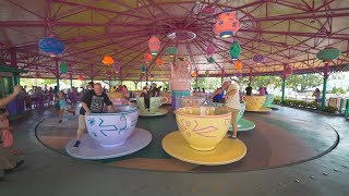 Mad Tea Party OnRide Magic Kingdom  Walt Disney World [upl. by Yderf856]