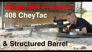 Mirrage ULR 408 CheyTac Structured barrel chassis [upl. by Wyler]