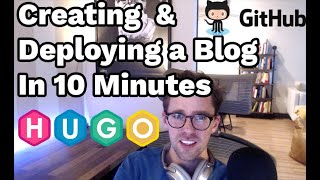 Creating a Blog with Hugo and Github in 10 minutes [upl. by Trebloc]