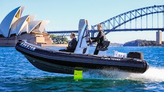 SEAir 55 Flying Above Sydney Harbour  Standen Marine [upl. by Orgell]