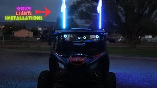 Whip Light Installation Can Am Maverick X3 [upl. by Pasia998]