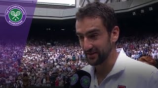 Marin Cilic Wimbledon 2017 final runnerup interview [upl. by Llecram]