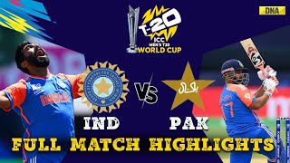 IND Vs PAK Full Match Highlights India Defeat Pakistan By 6 Runs I T20 World Cup 2024 [upl. by Aihseym]