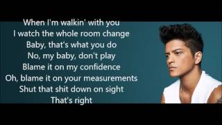 Bruno Mars  Finesse Lyrics Video [upl. by Anavas]