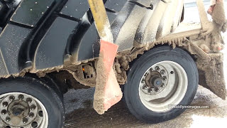 Hauling giant mining tires in Canada in winter weather trucking video [upl. by Kaleena]