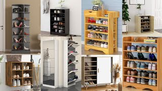 Modern shoe rack design ideasWooden shoe cabinet design Cabinet design ideas [upl. by Oigaib]