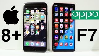 Oppo F7 Vs iPhone 8 Plus Speed Test [upl. by Aztiram565]