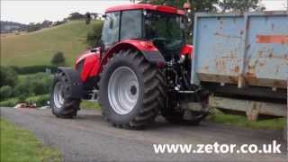 Zetor UK Test drive of Forterra 140 HSX  Sales Training [upl. by Ruamaj]