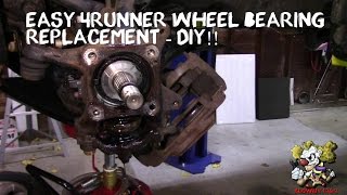 Toyota 4Runner Wheel Bearing Replacement  DIY EASY [upl. by Mar]