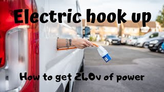 HOW TO install 240v electric hook up in campervan build [upl. by Selmore]