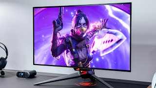 The Brightest 27” OLED Gaming Monitor ASUS PG27AQDM Review [upl. by Drye391]