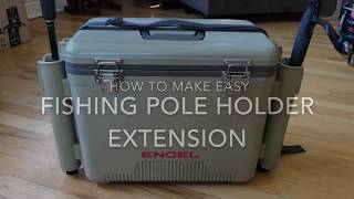 Making an easy fishing pole holder extension [upl. by Eibocaj]