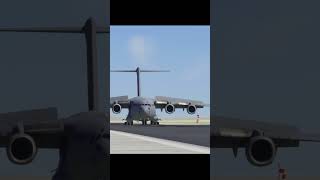 C17 Tactical Descent and landing at Edwards Base [upl. by Forward]