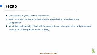 Recap Material Nonlinearity [upl. by Antone528]