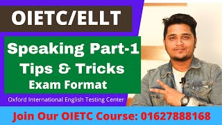 OIETC Speaking Part1  Tips amp Tricks for OIETC Speaking Test [upl. by Sissel]