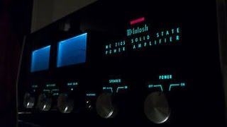 McIntosh  MC2105 quotPRECISION FIDELITY STEREO AMPLIFIERquot [upl. by Reiner]