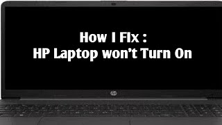 How to fix HP Laptop Wont Turn On [upl. by Rahel]