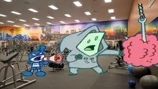 Chalkzone Snap fitness training Blocky [upl. by Anirhtak]