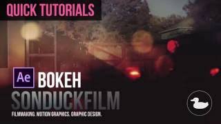 Quick Tutorials Bokeh Animation in After Effects [upl. by Douty960]