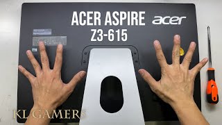 Acer Aspire Z3615 AIO All In One Desktop PC Upgrade RAM and SSD increase speed 2021 [upl. by Borg]