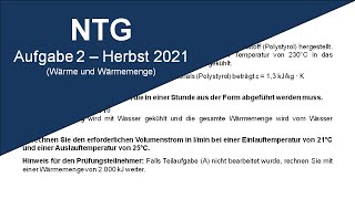 19 NTG Industriemeister IHK Aufgabe 2  Herbst 2021 [upl. by Carina]