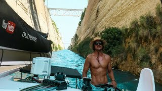 Our Journey through the Famous Corinth Canal Sailing La Vagabonde Ep 118 [upl. by Lilybelle]