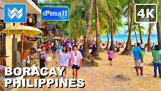 4K White Beach Path in Boracay Philippines 🇵🇭 Station 1 to 3 Virtual Walking Tour amp Travel Guide [upl. by Scharff134]